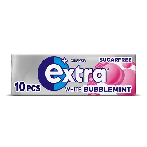 Buy Extra White Chewing Gum Sugar Free Bubblemint 30 Packs Of 10