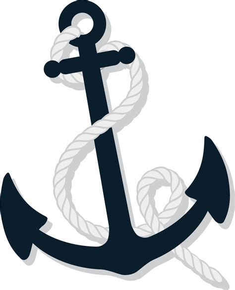 Anchor Baby Shower Illustration Black Simple Anchors Png Download