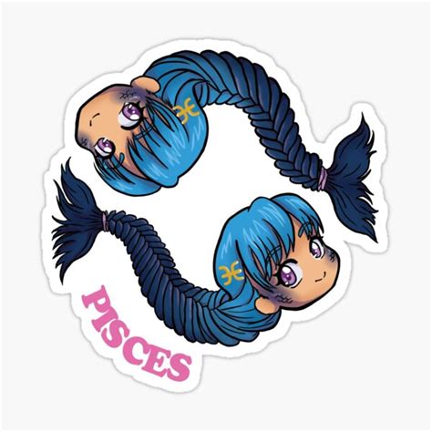 Chibi Pisces Sticker For Sale By Njclaws Redbubble