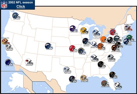 Nfl Map Of America Nfl Football Stadium Football Stadiums Nfl Teams