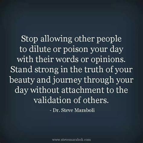 A Quote That Says Stop Allowing Other People To Dille Or Poison Your