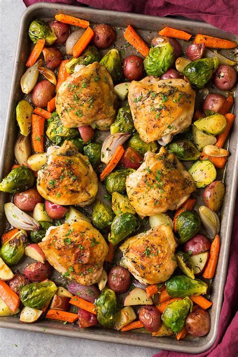 vegetables chicken pan sheet root roasted veggies healthy recipe recipes dinner classy breast cookingclassy thighs easy breasts dinners meal sprouts