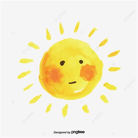 El Sol Amarillo Con La Cara De Un Dibujo Animado Png Dibujos Imágenes