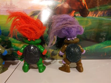 1993 Vintage Tmnt Trolls Teenage Mutant Ninja Turtles Set Don Leo All 4