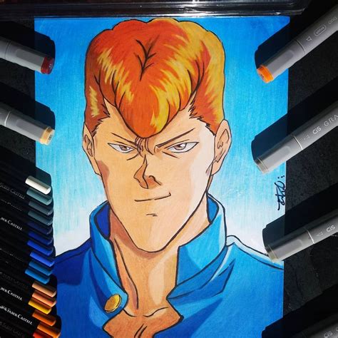 Randn Fanarts On Instagram Kazuma Kuwabara De Yuyu Hakusho Anime Yuyu