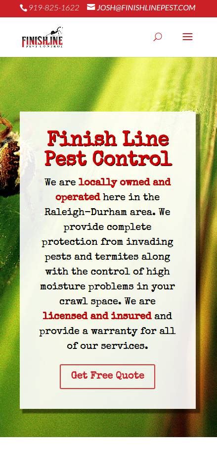 Doxo is the simple, protected way to pay your bills with a single account and accomplish your financial add this account? Finishline Pest Control - Durham, NC | RALEIGH DURHAM WEB ...