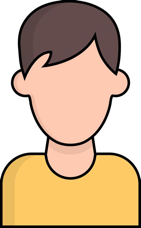 Faceless Young Man Cartoon Character Icon Or Symbol 24291825 Vector Art At Vecteezy