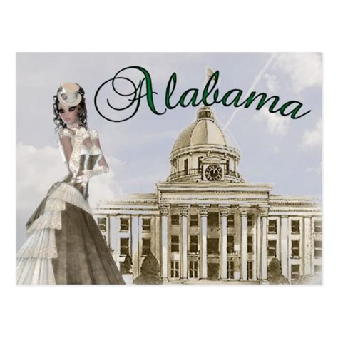 Alabama State Capital Building Montgomery Postcard Zazzle