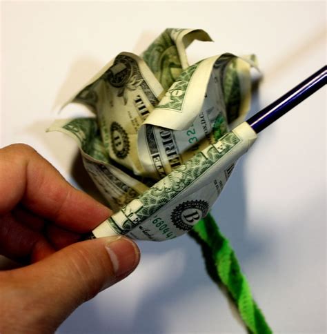Crafts Dollar Bill Rose For Graduations And Celebrations Creative