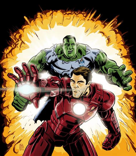 Marcelo Baez Draws Hulk Vs Ironman