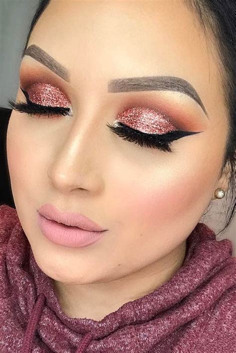 Charming Rose Gold Makeup Looks From Day To Night ★ See More Charming Rose