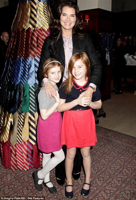 Brooke Shields Poses With Her Daughters Rowan And Grier Celebrity
