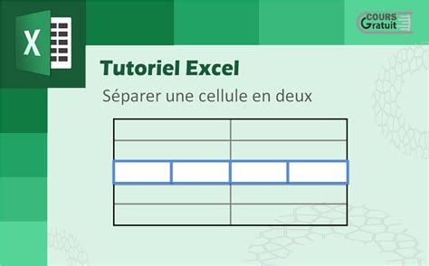 Comment séparer une cellule en deux sur Excel - Tutoriel Excel