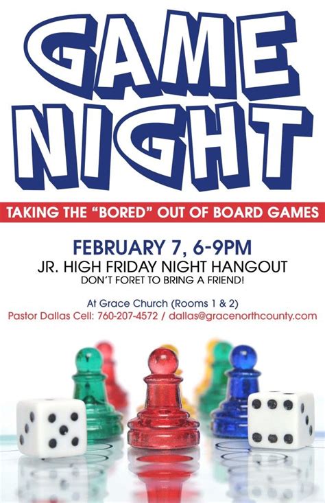 game night flyer board games pinterest night flyers