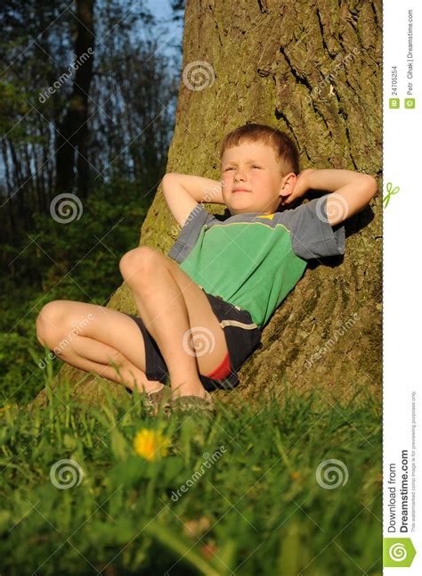 Child Having Relax Stock Photo Image Of Relaxing Rest 24705254