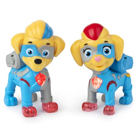Paw Patrol Mighty Pups Super Paws Mighty Twins Light Up Figures 2