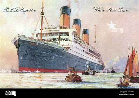Rms Olympic Ocean Liner For The White Star Line Then The Largest