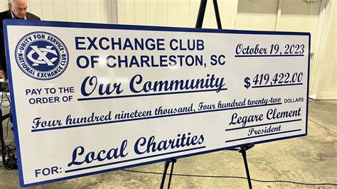 Exchange Club Of Charleston Gives Over 200k To Lowcountry Nonprofits