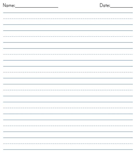 5 Best Printable Blank Writing Pages