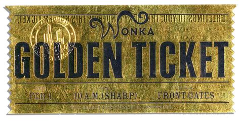 Lot Detail Willy Wonka Prop Chocolate Bar And Golden Ticket Used