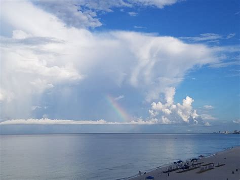 Offshore Showerrainbow This Morning At Panama City Beach From