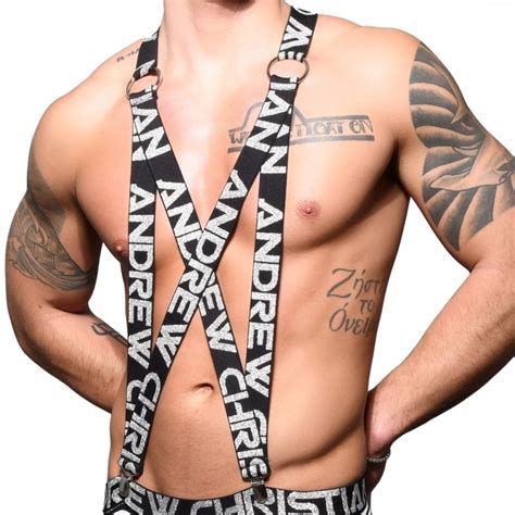 Andrew Christian Primary Clip Harness Black Silver Inderwear