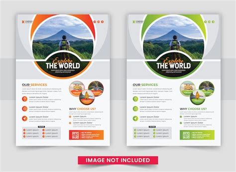 Diseño de folletos comerciales y diseño de plantillas de portada de folletos para agencias de