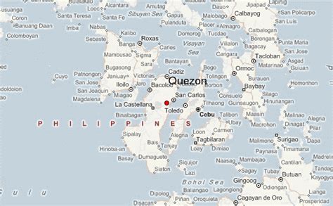 Map Of Quezon Province The Inset Map Shows The Locati