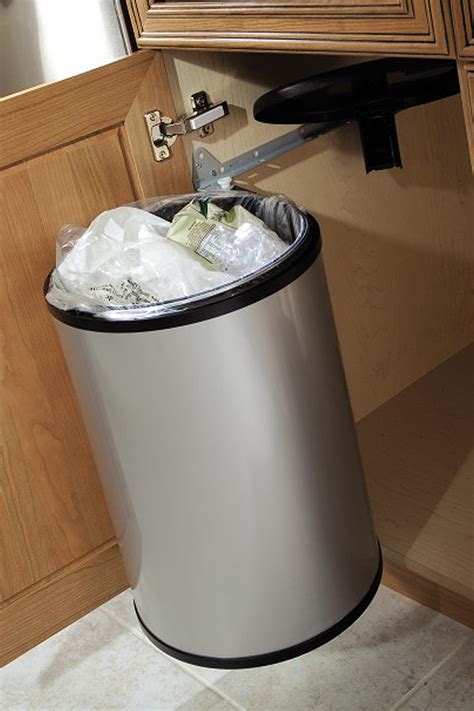 Swing out waste bin rectangular (double) $0.00. Sink Base Cabinet with Round Waste Bin - Kitchen Craft