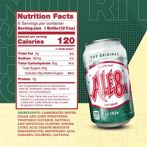 Ale 8 One Ginger Ale Soda With A Caffeine Kick And Hint Of Citrus The