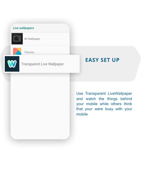 Transparent Live Wallpaper Android App 4