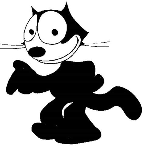 Cartoon cartoon cat cartoon images vintage cartoon cartoon characters felix the cats cat dog sphynx cat cat colors betty boop. Felix The Cat Coloring Pages For Kids : Kids Play Color