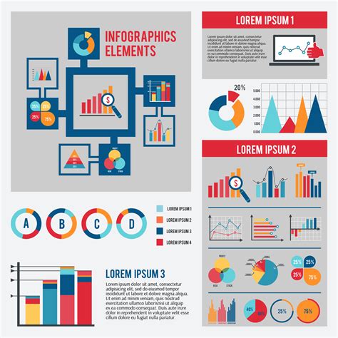 Infographic Graphs Charts Flat Infographic Graphing I