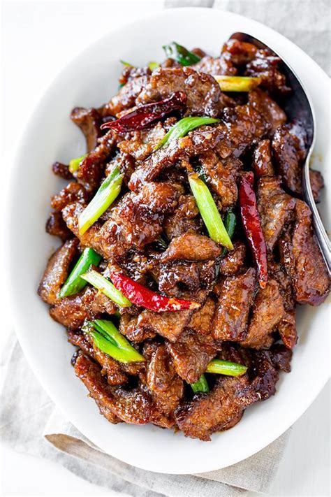 Coat the strips of beef with cornflour, salt and pepper and cook till crispy, then transfer to a plate with kitchen roll to drain the excess oil. Mongolian Beef | Beef recipes, Mongolian beef, Mongolian beef recipes