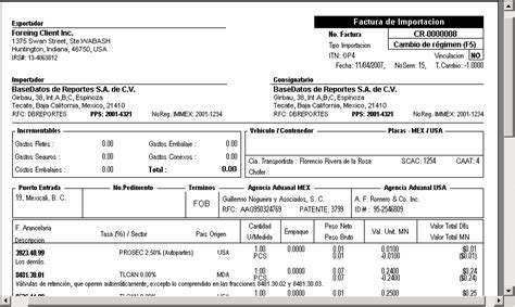 Facturas De Importación