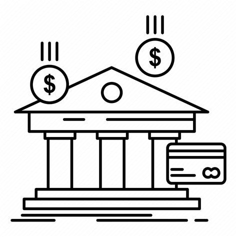 Bank Banking Business Education Financial Money Payments Icon