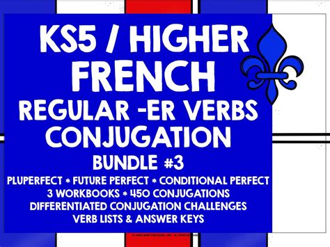 French Er Verbs Conjugation Practice 3 Teaching Resources Free