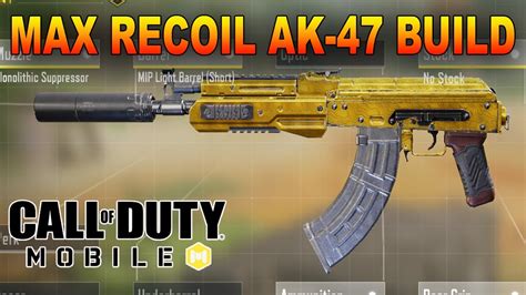 Max Recoil Ak 47 Gunsmith Build In Cod Mobile Call Of Duty Mobile