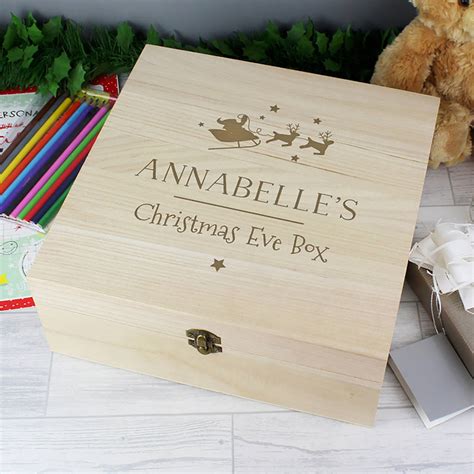 The excitement of christmas can get too much for little ones. Personalised Christmas Eve Box By Rocket And Fox ...