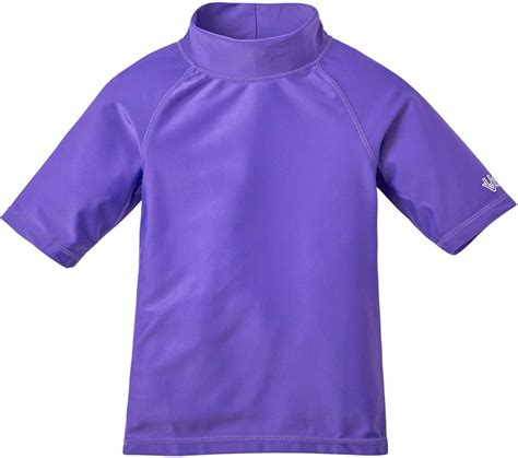 Uv Skinz Upf50 Girls Short Sleeve Sun And Swim Shirts Purple