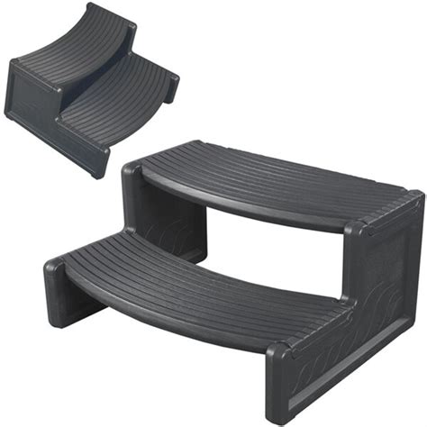 Instead, galvanized steel brackets are attached under the tread location and the treads are screwed on. Hot Tub Accessories You'll Love | Wayfair