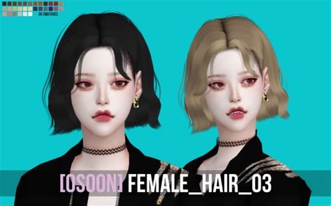 Female Hair 03 At Osoon Sims 4 Updates