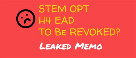 Maybe you would like to learn more about one of these? 24 Months STEM OPT & H4 EAD Could be Revoked By President Trump (Leaked Memo)