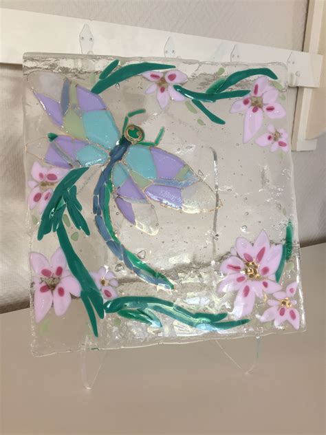 Dragonfly Glass Fusing By Veronica Sørem In 2023 Glass Art Fused