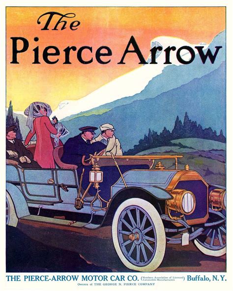 The Pierce Arrow Motor Car Vintage Cars Antique Cars