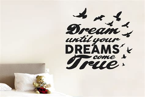 dream until your dreams come true wall stickers vinyl art decals ebay