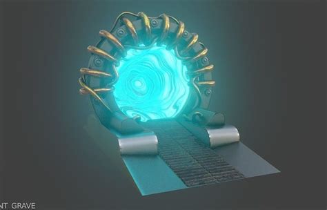 Sci Fi Time Portal 3d Model Cgtrader