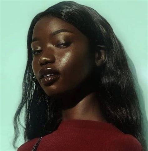 Dark Skin Models Cool Face Korean Women Beautiful Black Women Woman