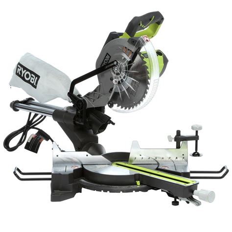 Ryobi 15 Amp 10 In Sliding Miter Saw With Laser Tss102l The Home Depot