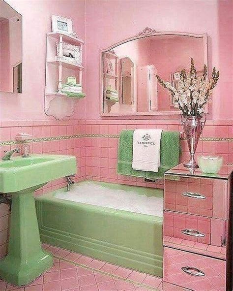 20 Cute Shabby Chic Home Decoration Ideas That You Can Try Trenduhome Retro Bathrooms